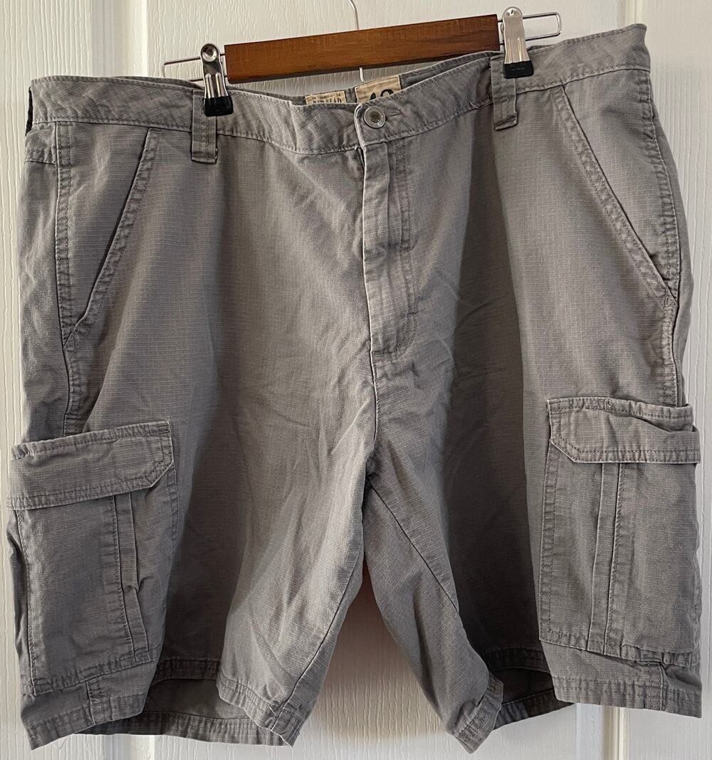 RedHead Cargo Shorts Mens 42 Gray Ripstop Cotton Utility Hiking